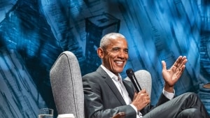 Barack Obama talte især om demokratiets udfordringer under sit besøg i Næstved.