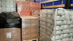 Seks tons fødevarer er sendt mod Ukraine. Foto: Hanne Gaard Guldager