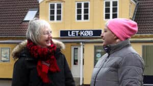 Formand Gitte Arvegaard og medlem af styregruppen Sanne Erlingsson List Nissen vil have købmanden tilbage. Foto: Claus Hansen