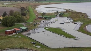 Oversvømmelser i forbindelse med stormfloden tidligere på måneden. Foto: Presse-fotos.dk