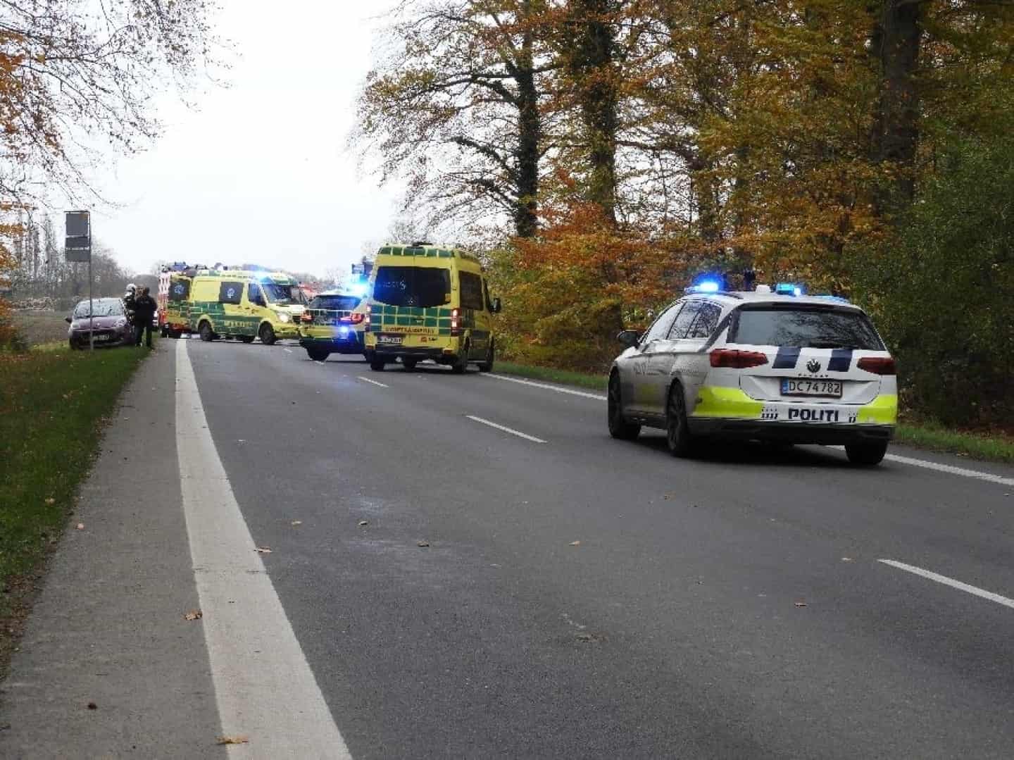 TO PERSONER KVÆSTET I ALVORLIG TRAFIKULYKKE PÅ LOLLAND | Folketidende.dk